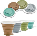 Litoexpe 4 Pack Silicone Collapsible Travel Cup Portable Folding Camping Cup by PRATICALPRODUCTS