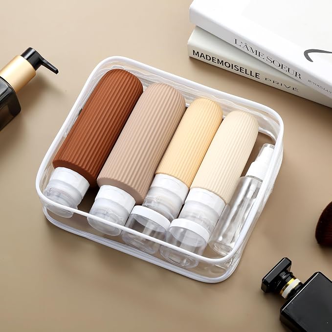 16 Pack Travel Bottles for Toiletries, 6oz Silicone, Leak Proof, Plane Trip - Image 7