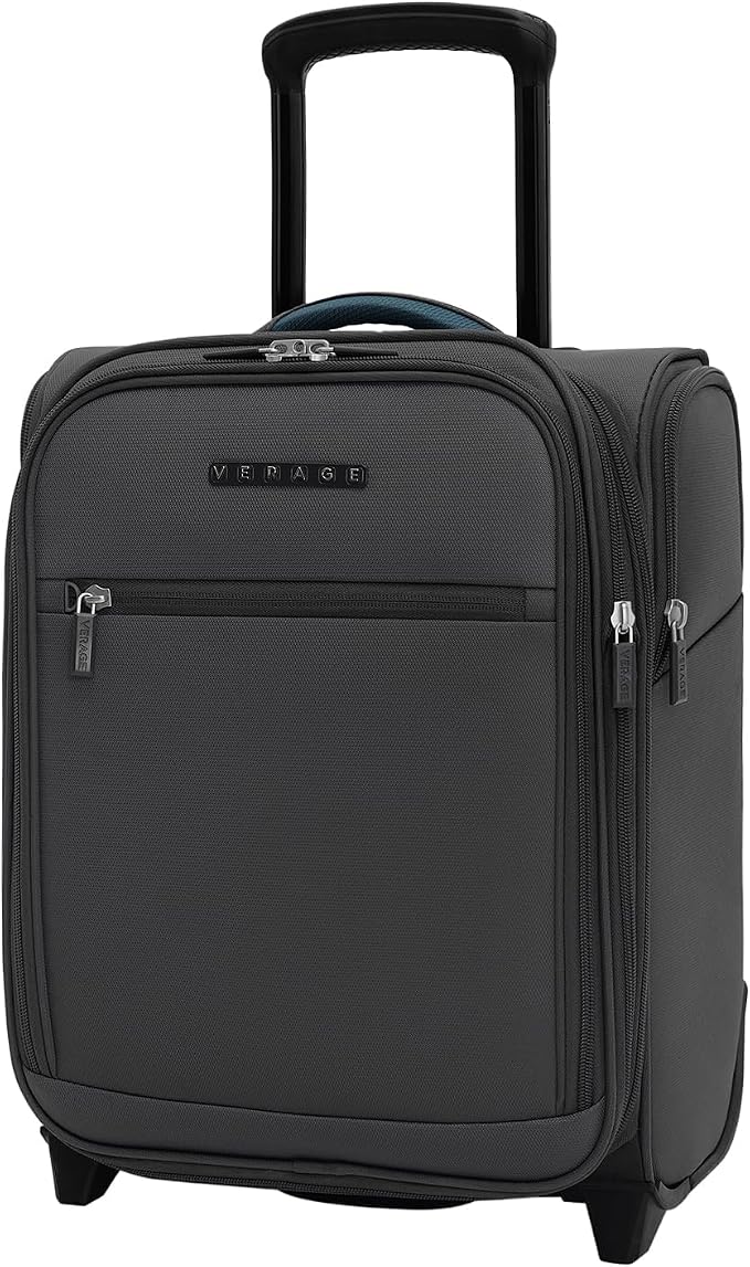 Verage Under Seat Luggage with Wheels, Softside Expanable Small Suitcase Carry by VERAGE