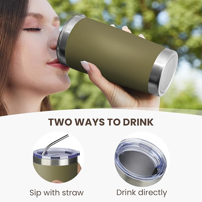 MEWAY 20oz Tumbler 4 Pack Double Wall Vacuum Insulated Travel Mug Bulk - Image 3
