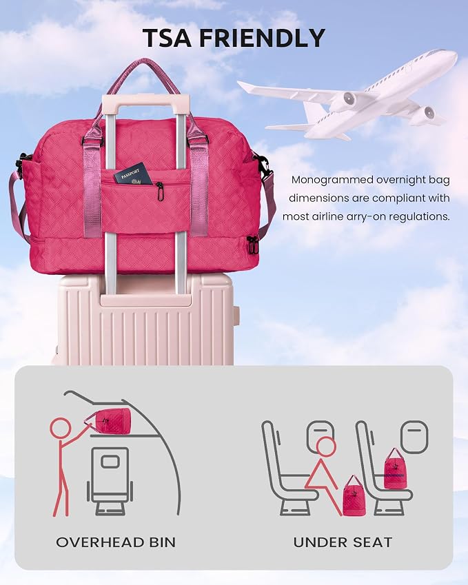 College Graduation Gifts, Birthday Gift-Initial Travel Bag - Image 5