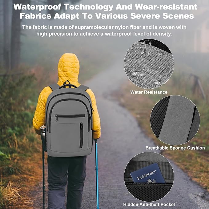 Travel Laptop Backpack, Extra Large Laptop Backpack, 17 Inch Laptop Backpack - Image 2