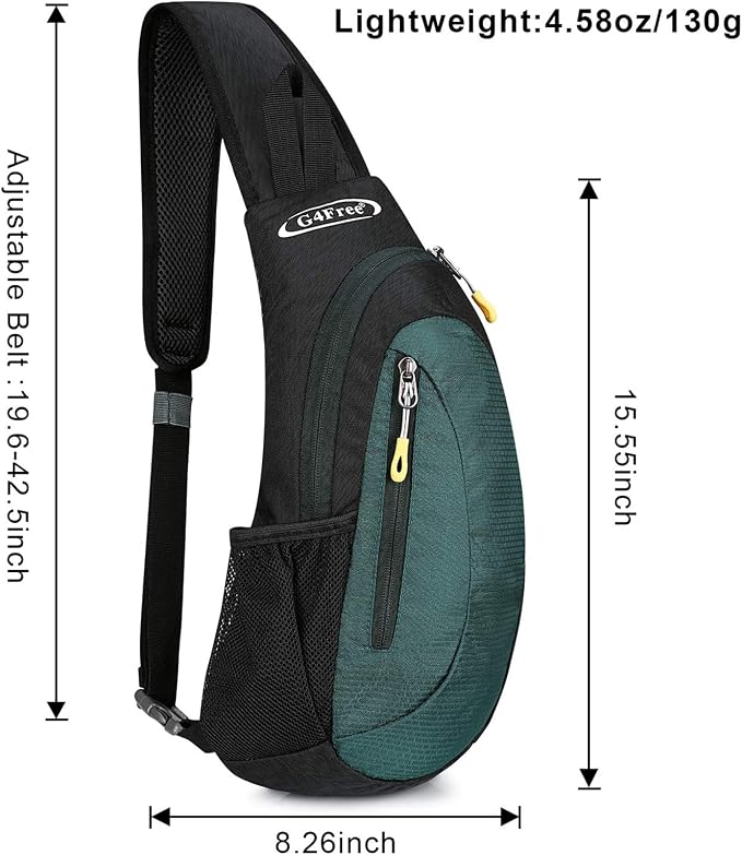 G4Free Sling Bag for Men Women, Small Crossbody Backpack Lightweight Chest - Image 5