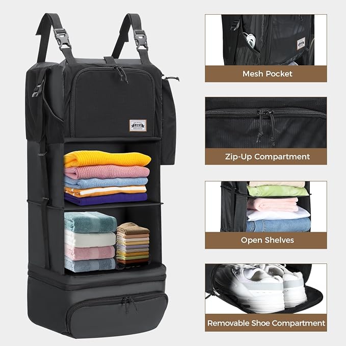 Hanging Packing Cubes for Travel – Portable Closet Organizer - Image 3