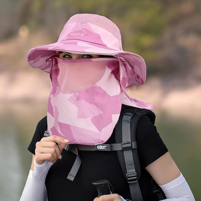 Sun Hats for Men Women Fishing Hat UPF 50+ Breathable Wide Brim Summer UV - Image 2