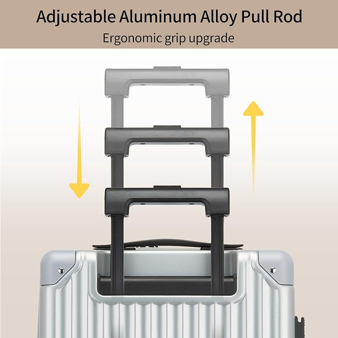 20 Inch Carry on Luggage, Airline Approved 22x14x9 Hard Shell Carry on Suitcase - Image 4