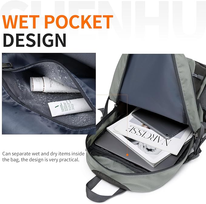 40L Hiking Backpack Lightweight Daypack Waterproof Travel Camping Backpack - Image 2