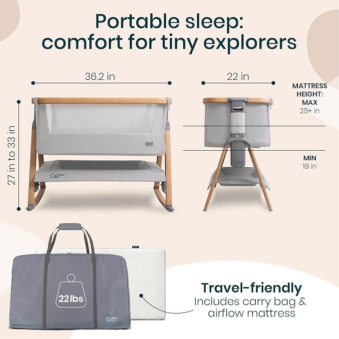 CoZee® Air Baby Bassinet & Bedside Sleeper - Image 6