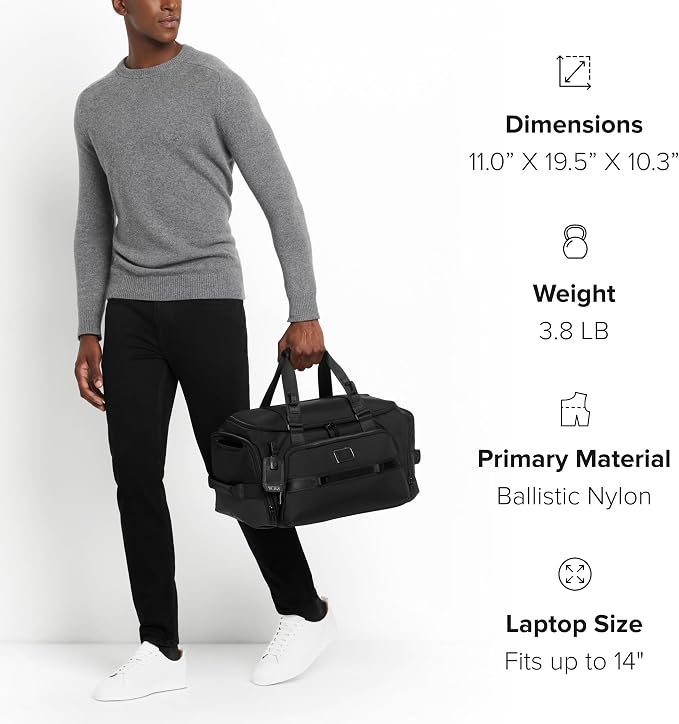 TUMI - Alpha Bravo Mason Duffel - Men's Weekender, Gym and Overnight Travel Bag - Image 5