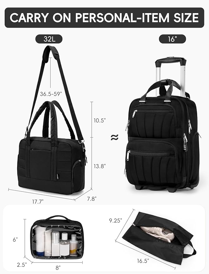 CLUCI Duffle Bag for Business Travel, Weekender Puffer Carry On - Image 5