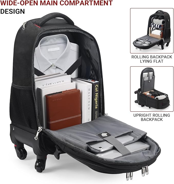 Rolling Backpack with Wheels - Image 2