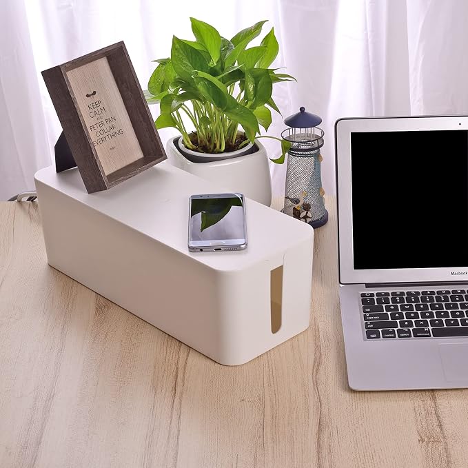 Chouky Cable Organizer Box Set of Three, Power Cover Cord Holder Surge Protector - Image 7