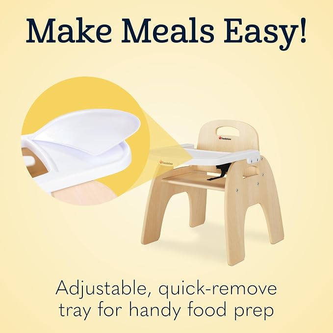 Foundations Easy Serve 9" Wood Feeding Chair - Image 4