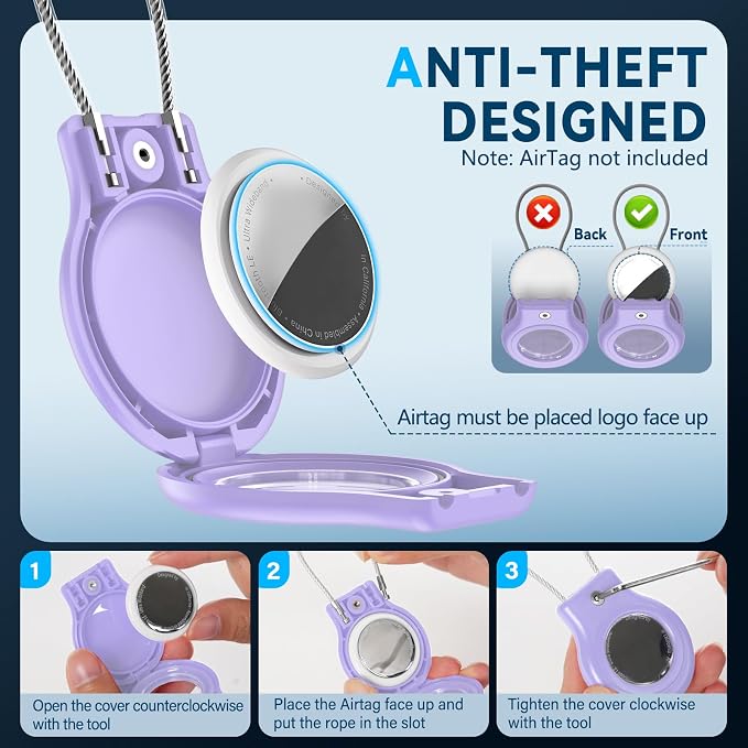 Waterproof Airtag Holder, 4 Pack Airtag Case - Image 3