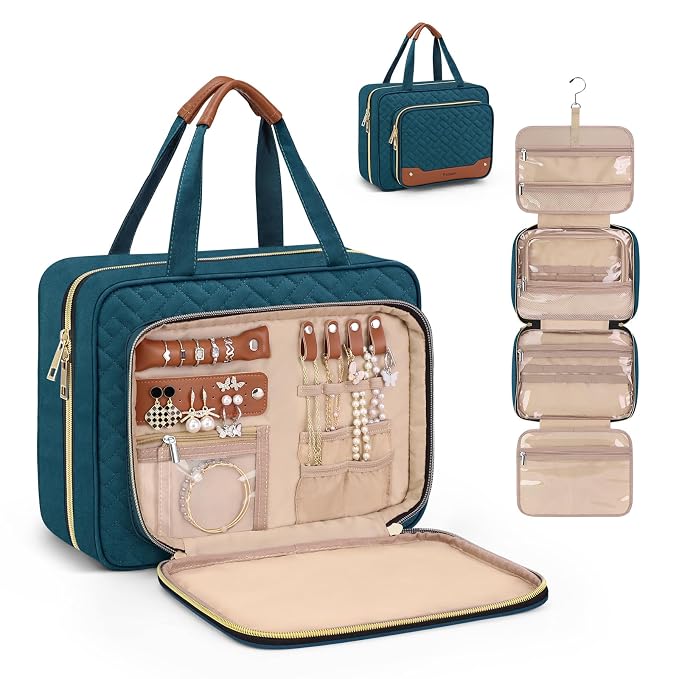 Wedama Toiletry Bag for Women, Hanging Travel Toiletry Bag by Wedama