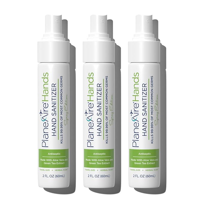Signature Herbal Spray Hand Sanitizer | Travel Size | Hydrate & Cleanse | Made by PlaneAire
