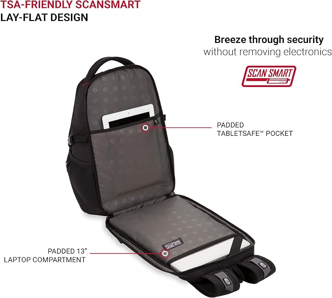 SwissGear Mini 1900 Scansmart Slim Version Laptop Backpack - Image 5