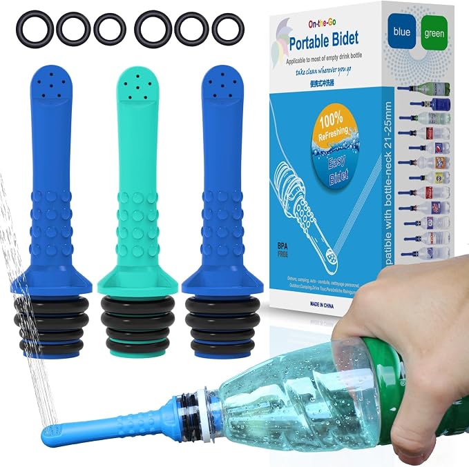 3PCS-Pack Portable Bidet for Toilet, Travel Bidet-Handheld Shattaf Bidet for by TONELIFE