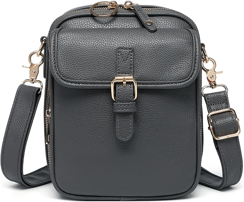 1060 Leather Crossbody Bags for Women Anti-Theft Vegan Purse by 1060BrandExperts