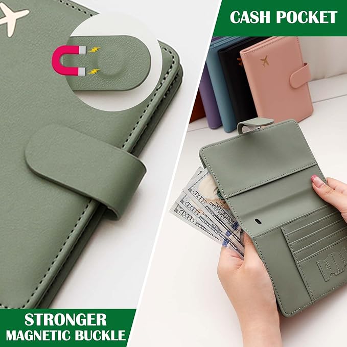 Melsbrinna Premium Leather Passport Holder Covers Case, Waterproof Rfid - Image 5