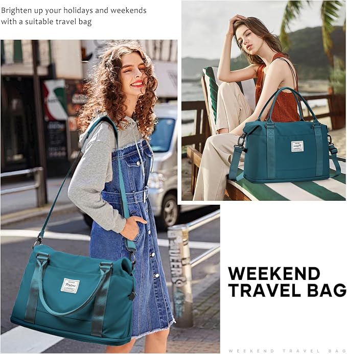 Travel Duffel Bag, Sports Tote Gym Bag, Shoulder Weekender Overnight Bag - Image 2
