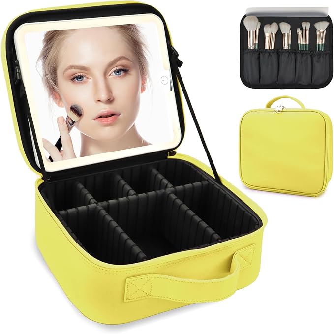 Travel Makeup Bag for Women and Makeup Artists Cosmetic Organizer Large Makeup by MORMIDTravelMakeupBag