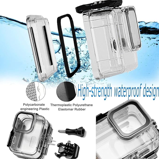 PCTC Waterproof Case for Go Pro Hero 13 Black, Accessories for - Image 3