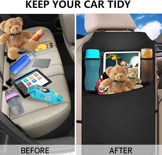 Premium Backseat Organizer for Kids 2 Pack, Heavy Duty Waterproof and Stain - Image 6