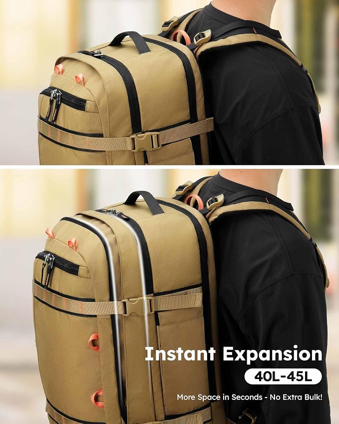 Tolaccea Travel Laptop Backpack, TSA Flight Approved Carry On Travel Duffel - Image 4