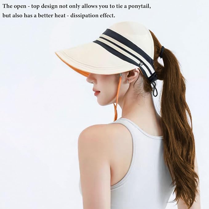 Sun Hats for Womens Wide Brim UV Protection Fishing Hats Packable Reversible - Image 3