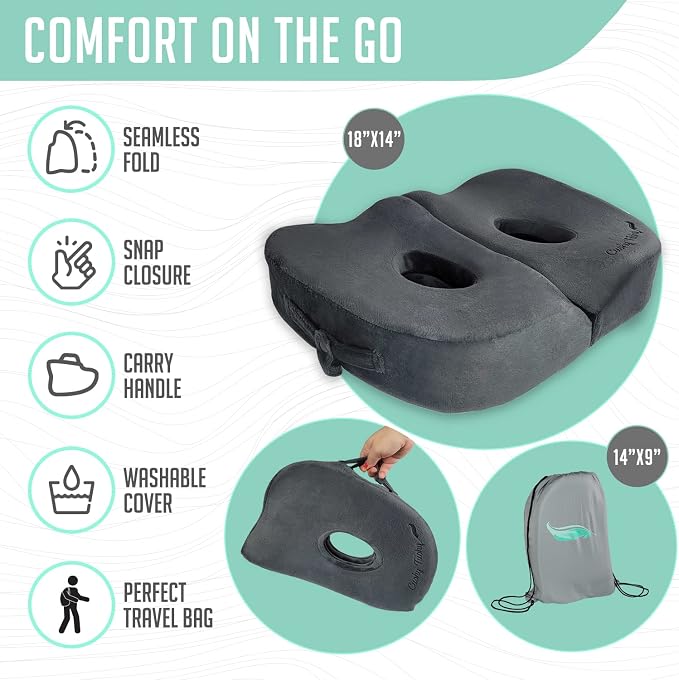 Foldable Sit Bone Seat Cushion - Image 8
