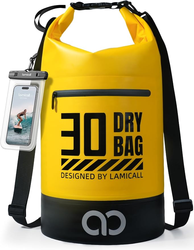 Lamicall Dry Bag Waterproof Backpack - 5L/10L/20L/30L/40L Roll Top Waterproof by Lamicall