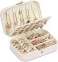 Travel Jewelry Box, PU leather Small Jewelry Organizer by XZUZ