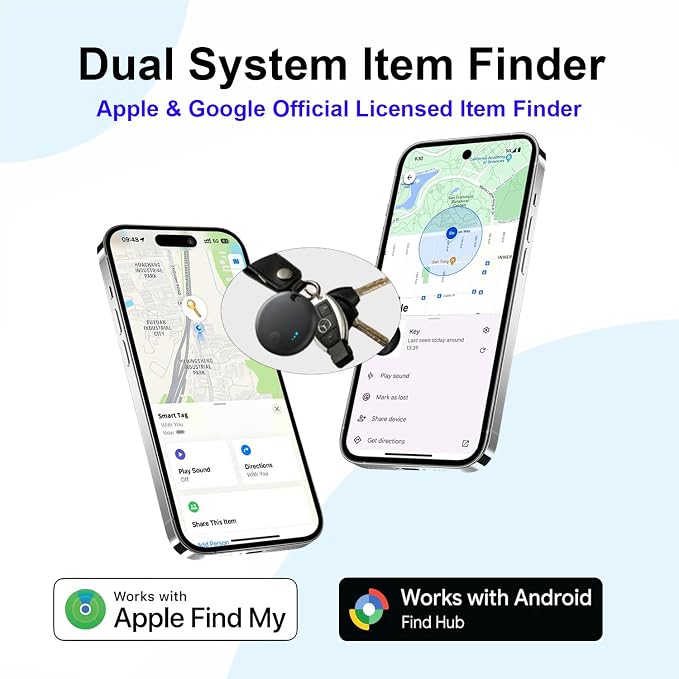 Air Tracker Tags for Android or iOS, Dual System Smart Tags, Keys Finder and - Image 3