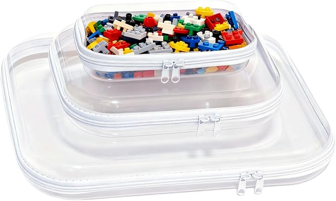 3PCS Zippered Transparent Cases by Unknown