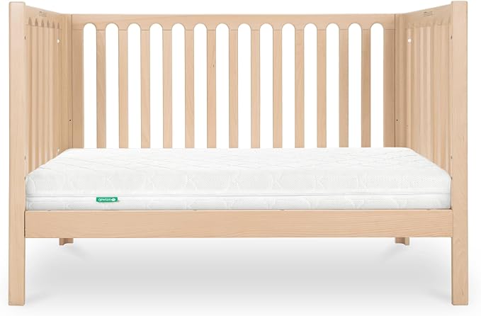 Newton Baby Galileo Standard Crib, Solid Beech Wood in Natural Color, 3-in-1 - Image 9