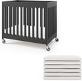 Foundations Boutique Folding Hotel Crib and Sheet Bundle by FoundationsChildrensProducts
