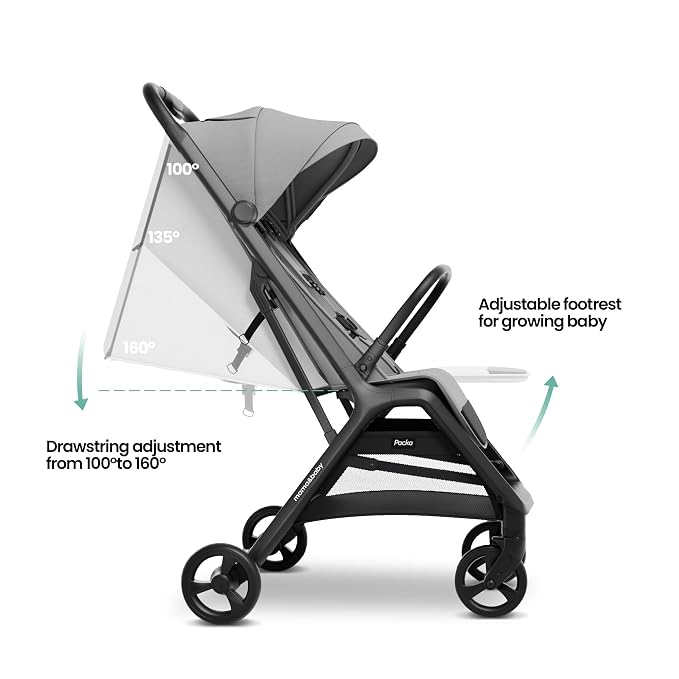 MAMA & BABY Packa Compact Travel Stroller – Lightweight, One-Hand Auto Folding - Image 3