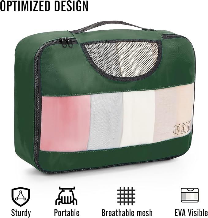 Veken 8 Set Packing Cubes for Travel Essentials, Suitcase Organizer Bags in 4 - Image 4