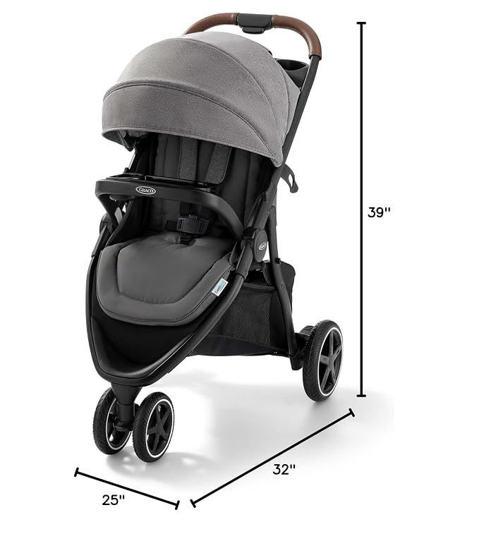 Graco Outpace LX All-Terrain 3-Wheel Baby Stroller, Cohen €” Compatible - Image 7