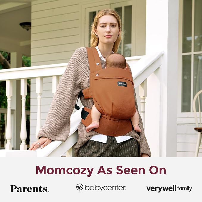 Momcozy Baby Carrier with Natural Cotton Linen, Built to Last, Ergonomic Design - Image 6