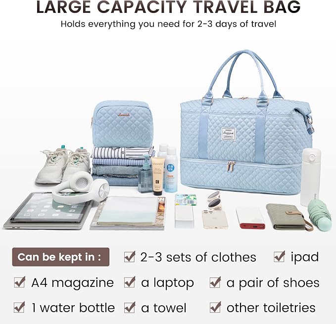 LOVEVOOK Travel Duffle Bag, Weekender Bags - Image 8