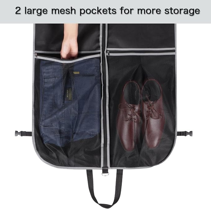 Zilink Upgrade 43" Garment Bag for Suit, Mink Coat and Sweater - Image 5
