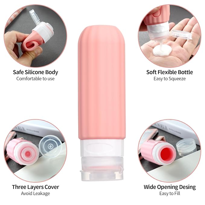 16 Pack Travel Bottles Set for Toiletries, Leakproof Travel Containers for - Image 2