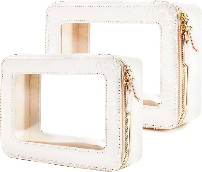 Aveniee Clear Makeup Bag Organizer Set, Portable Travel Toiletry Case by Aveniee