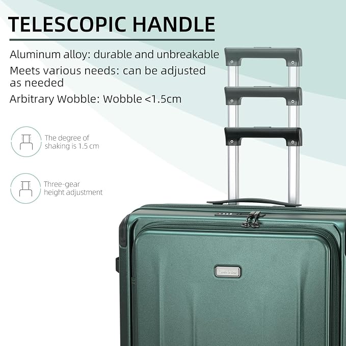 Premium Carry On Luggage, 29 Inch Top Opening Aluminum Frame Airline Approved - Image 5