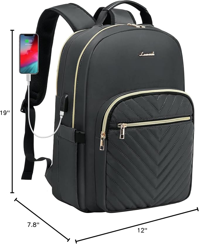 LOVEVOOK Laptop Backpack for Women, 17 Inch Large Capacity Travel Computer Work - Image 10