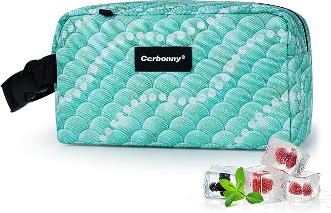 Cerbonny Freezable Kids/Adults Green Fish Theme Lunch Cooler, Suit by Cerbonny