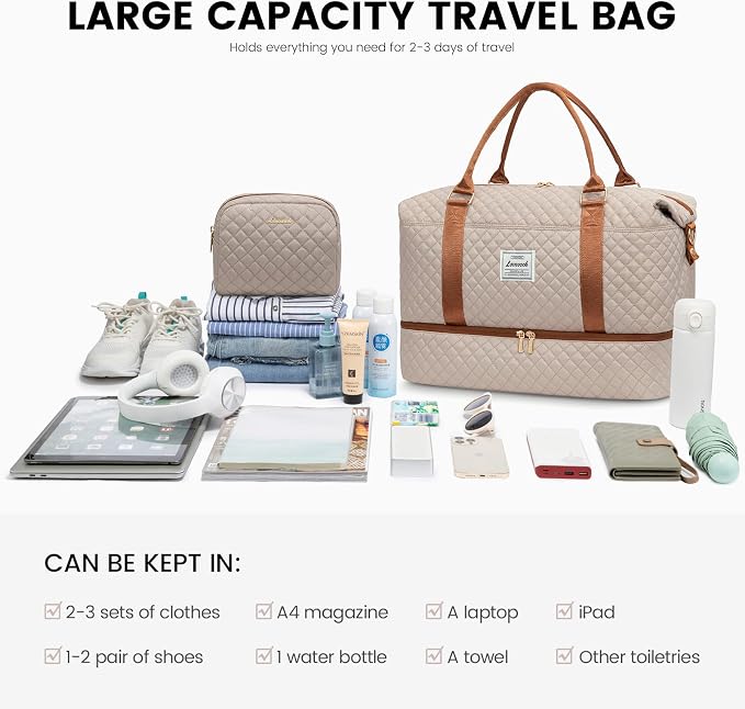 LOVEVOOK Travel Duffle Bag, Weekender Bags - Image 7