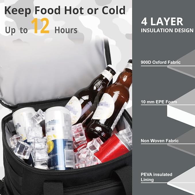Tactical Backpack Cooler, Lunch Backpack - Image 4